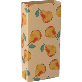 Jednorázové nádobí Reklamní CreaSleeve Kraft 286 papírový kraftový rukáv na zakázku, přírodní
