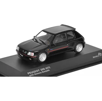 autíčko Peugeot 205 GTI Dimma 1988 černá 1:43 - Solido Peugeot 205 GTi - kovový model auta