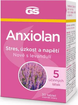 Přírodní produkt Green Swan Pharmaceuticals Anxiolan s levandulí