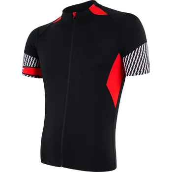 cyklistický dres Pánský cyklistický dres Sensor Cyklo Race Black/Red S