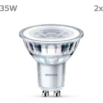 Lampička Žárovka Philips LED GU10 3,5W 255lm 827 clear 36° 2ks