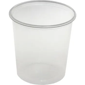 Jednorázové nádobí Kelímek 500ml PP transparentní A, průměr 100mm 21.0601 100 ks/bal
