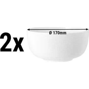 G.Gastro (2 kusy) SELTMANN WEIDEN | Miska na jídlo - Ø 175 mm - Bílá