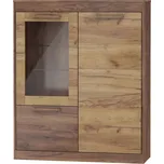 Vitrína GATTON 2D, craft tobaco/craft zlatý, 5 let záruka + vyzvednutí ZDARMA