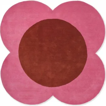 Koberec Moderní kusový koberec Orla Kiely Flower Spot pink/red 158400 - kruh 200 - Brink & Campman