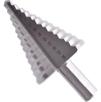 Vrták Stupňovitý vrták HSS-TiN 5-35mm, stopka 13mm