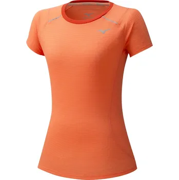 Dámské tričko Dámské tričko Mizuno Dry Aeroflow Tee orange S