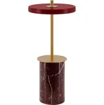 Červená mramorová LED stmívatelná stolní lampa s kovovým stínidlem (výška 25,5 cm) Asteria Move Mini – UMAGE ID_1630240
