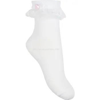 MILUSIE Dětské ponožky B2252/66-HL Barva: biela-R, Velikost: 32-34(21-22)