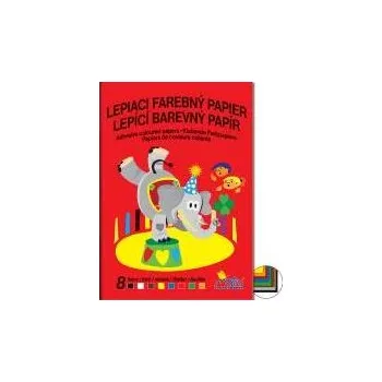 Barevný papír Lepící barevné papíry Notes - A4 (8 listů)