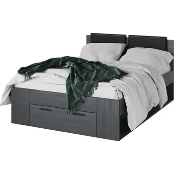 Postel ZANDER postel 140x200 cm, dub carbon +možnost VÝNOSU + vyzvednutí ZDARMA