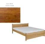Postel DICHOTOMA 160x200, masiv buk/moření: koňak + vyzvednutí ZDARMA