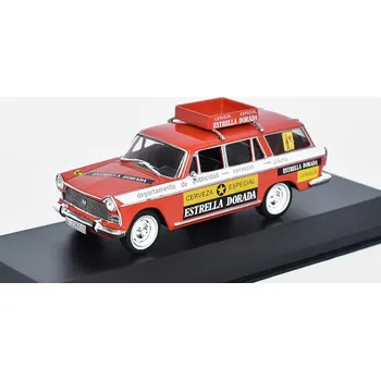 autíčko Seat 1500 Estrella Dorada 1967 1:43 - časopis AutoModels s modelem Seat 1500 Estrella Dorada - kovový model auta