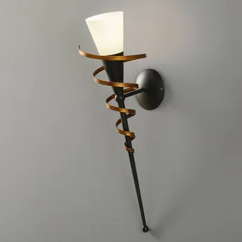 Lampička Kögl Nástěnná svítilna Bonito rezavě zlatá, zlatá starožitná, bílá 1 x 40 W - Doprava zdarma