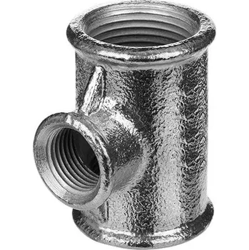 Fitinka Pozinkovaný T-kus FFF 1" x 3/4" x 1", redukovaný, typ 130