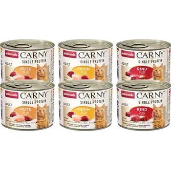 Pro kočku Animonda Carny Adult, směs čistého masa 12x200g