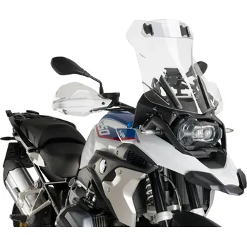 BMW R1200 13-18/Adv 14-/1250 GS/Adv 18- plexi PUIG 6504W (čiré , s deflektorem)