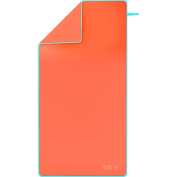 Ručník Ručník z mikrovlákna NILS Camp NCR11 korálový/zelenomodrý