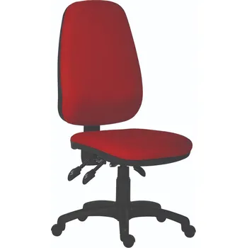 Pracovní židle Bauer bez područek, červená