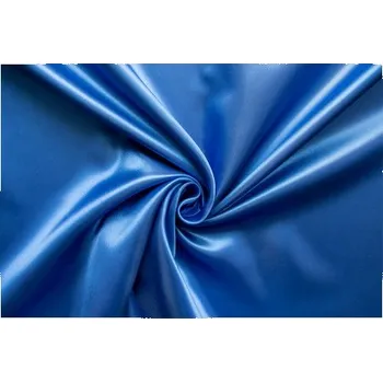 Metráž - Saten Pes MODRÝ - Modrá, 150 cm