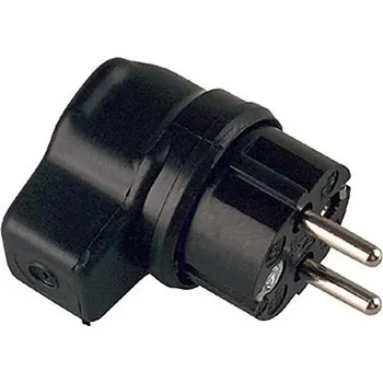 Elektrický konektor BACHMANN Konektor síťový 250V/16A, samec, CEE 7/7, lomený, na kabel, IP44, černý (919.178) - 19.07.3793