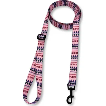 Vodítko pro psa PafDog® Designové vodítko PafDog®, 5 délek, vzor PINK AZTEC DÉLKA: 1,5m, ŠÍŘKA VODÍTKA: 15 MM