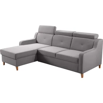 Sedací souprava Rozkládací sedací souprava, světle šedá, levá, ARABELLA