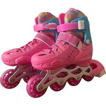 R2Invest Kolečkové brusle dětské 35-38 růžové