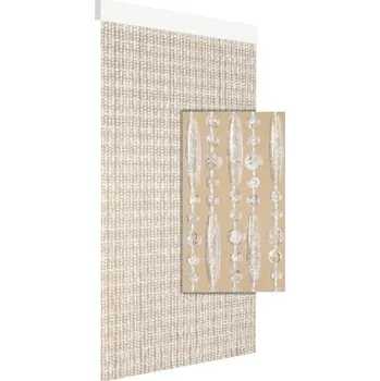 Závěs Závěs do dveří CYPRUS 90x210 cm transparentní bílý