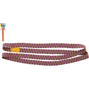 Hopsadlo Teddies Skákací guma 100cm 2 barvy na kartě 10,5x15cm