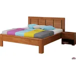 Domestav FLORENCIA manželská postel čelo rovné 4 výplně 160 cm buk cink olejovaný