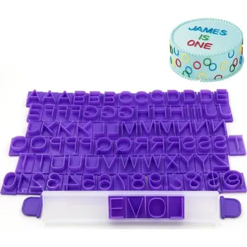 Vykrajovátko Vytlačovací sada písmena a číslice - Cakesicq