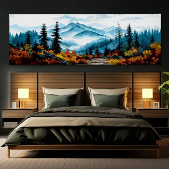 Obraz Obraz na plátně - Frišné ráno v Krkonoších FeelHappy.cz Velikost obrazu (šířka x výška): 60 x 20 cm