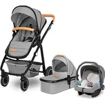 Lionelo Kombinovaný kočárek Amber 3v1 grey stone 2023