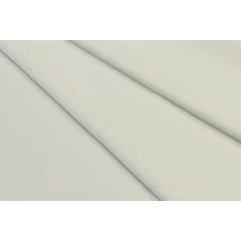 Metráž - Krepsatén Pes SV.SMETAN TL55023101 - látka na šaty - Smetanová, 140 cm