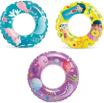 kruh nafukovací Intex 61cm žlutý (kruh nafukovací Intex 61cm žlutý)