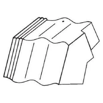 betonová krytina Bramac Max P5 taška mansardová krajní pravá červenohnědá