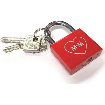 Visací zámek Visací zámek BW 771 F Love s gravírováním pro zamilované