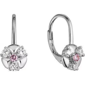 Náušnice Stříbrné náušnice se zirkony 11508.1 crystal