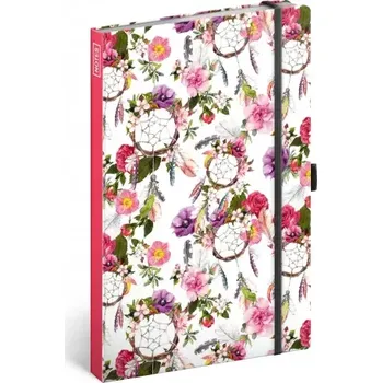 Blok Notes linkovaný Lapač snů růžový