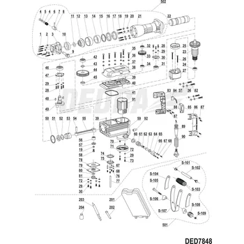 Visací zámek Zámek hlavy DEDRA XDED7848.09