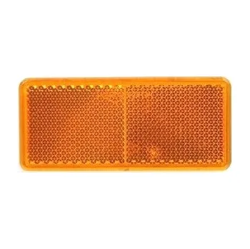 Samolepicí dekorace na vozidlo Odrazka oranžová, samolepící, 90 x 40 mm