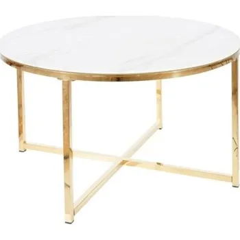 Konferenční stolek Konferenční stolek Salma, mramor / zlatá