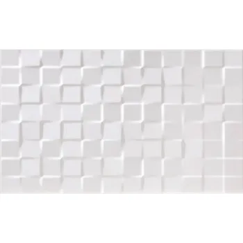 Obklad Getmi Bland dekor 33,3x55 cm, bílý