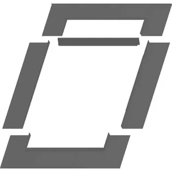 Okno Lemování Skylight PLUS / SUPRO Rozměr: 55 x 98 cm, Barva: Šedá RAL 7043, Typ lemování: Hladké krytiny P