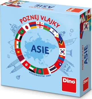 Cestovní hra Dino Poznej vlajky Asie