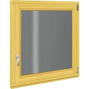 Dřevěné okno RORO 980 x 980 mm smrk pravé