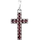 Granát Turnov Český granát přívěsek křížek