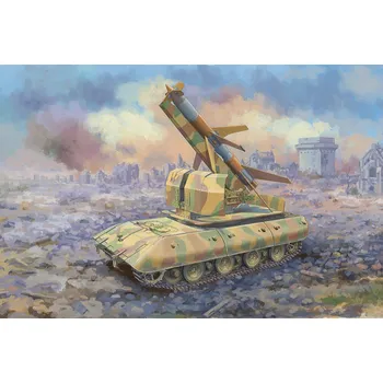 Plastikový model E-100 Flakpanzer w/Flakrakete Rheintocher I - Trumpeter 09586