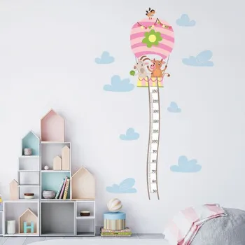 Samolepící dekorace Nálepky na zeď dětský metr koza dívčí - Plotbase, s.r.o., 70x120cm